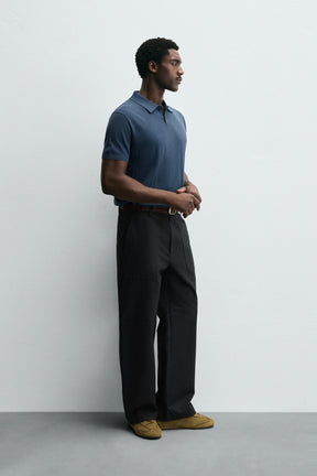 RIB KNIT POLO SHIRT - Image 4