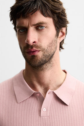 RIB KNIT POLO SHIRT - Image 6