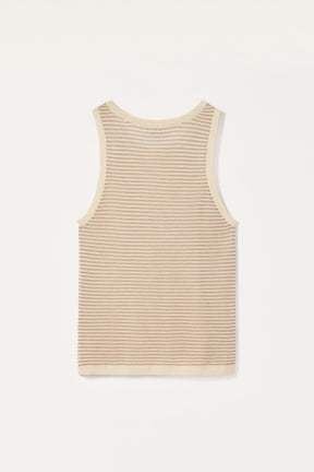 LIMITED EDITION STRIPED KNIT TANK TOP - Image 4