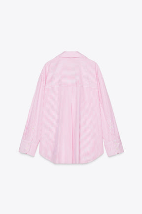 Striped Metallic Thread Shirt