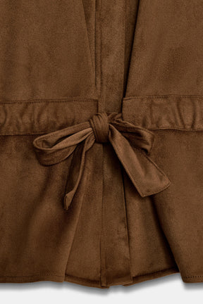 Faux Suede Safari Shirt
