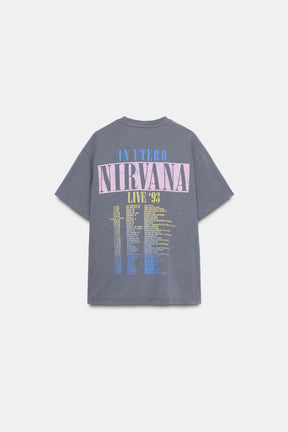 Faded-effect T-shirt