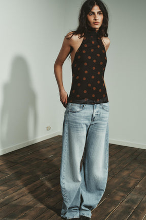 Polka Dot Halter Top