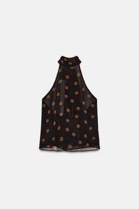 Polka Dot Halter Top