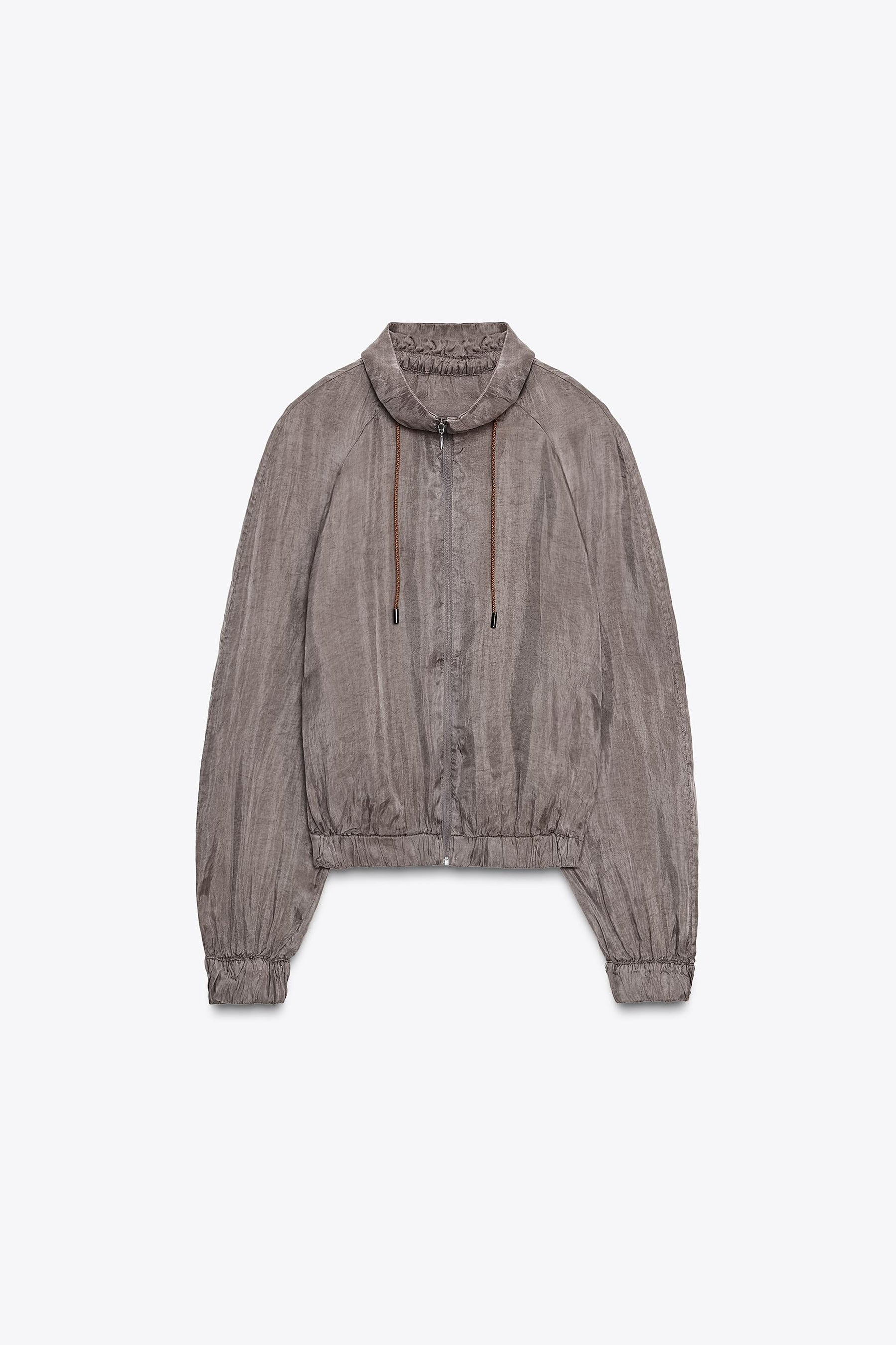ZW COLLECTION FLOWY BOMBER JACKET - Image 7