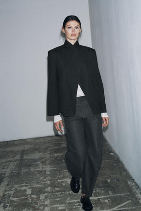Striped Barrel Trousers