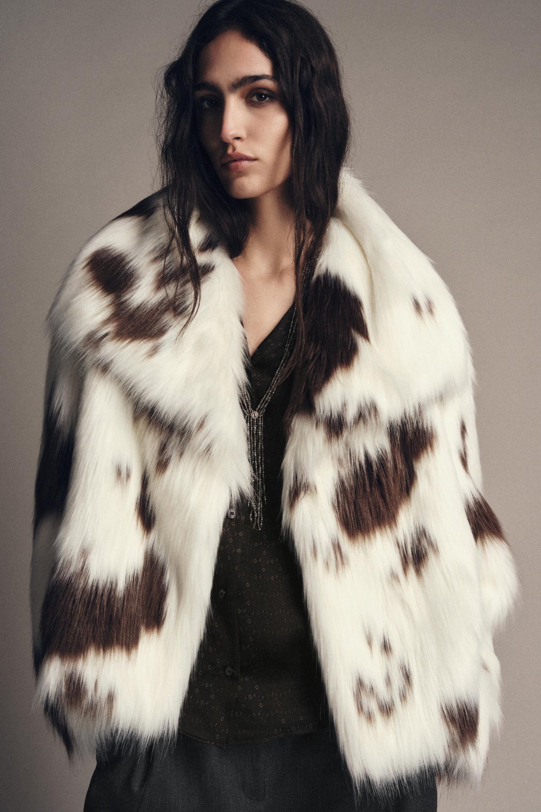FAUX FUR JACKET ZW COLLECTION LIMITED EDITION - Image 7