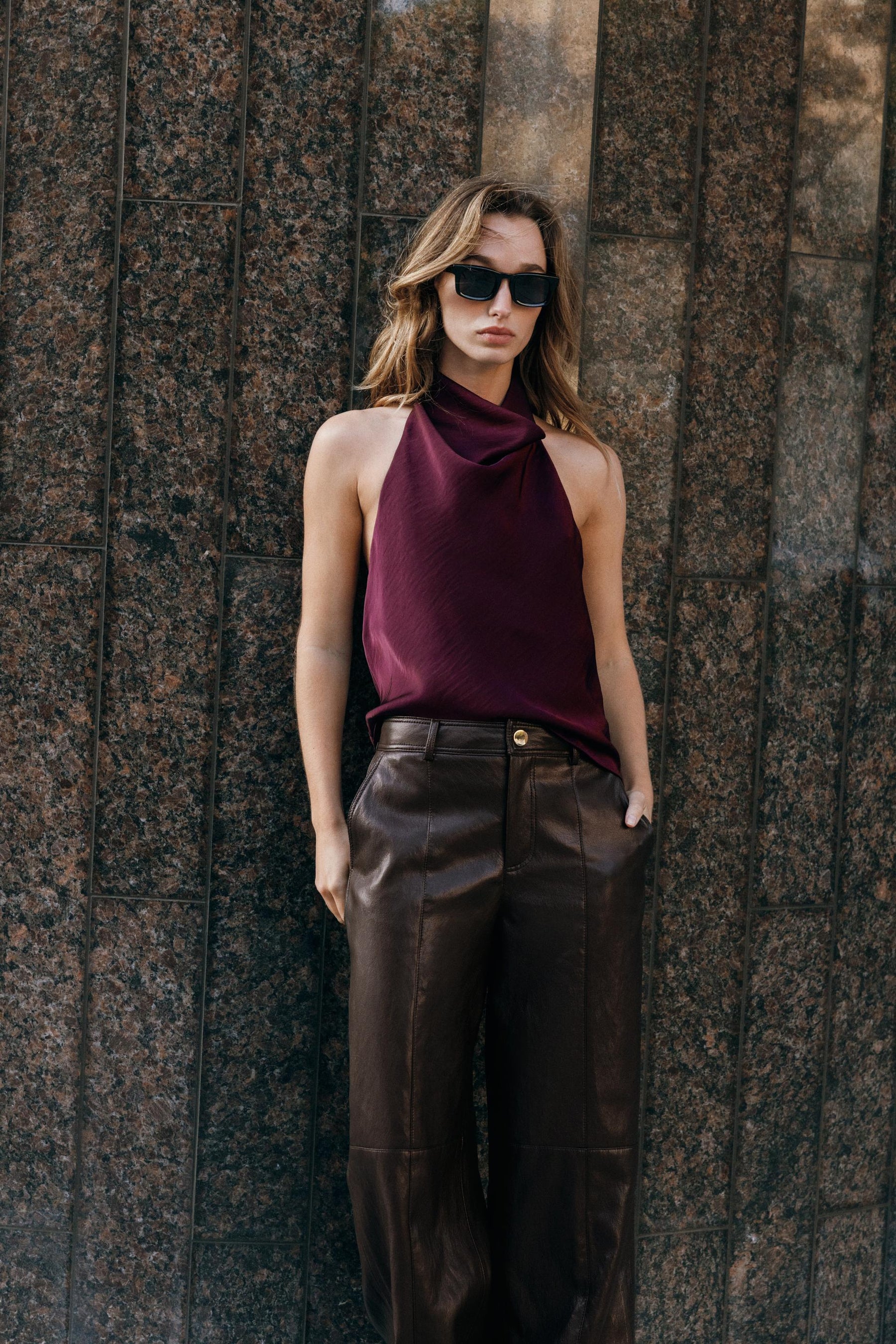 Satin Halter Top