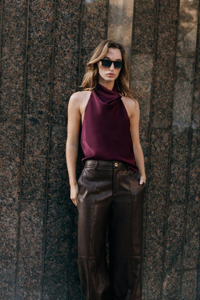 Satin Halter Top