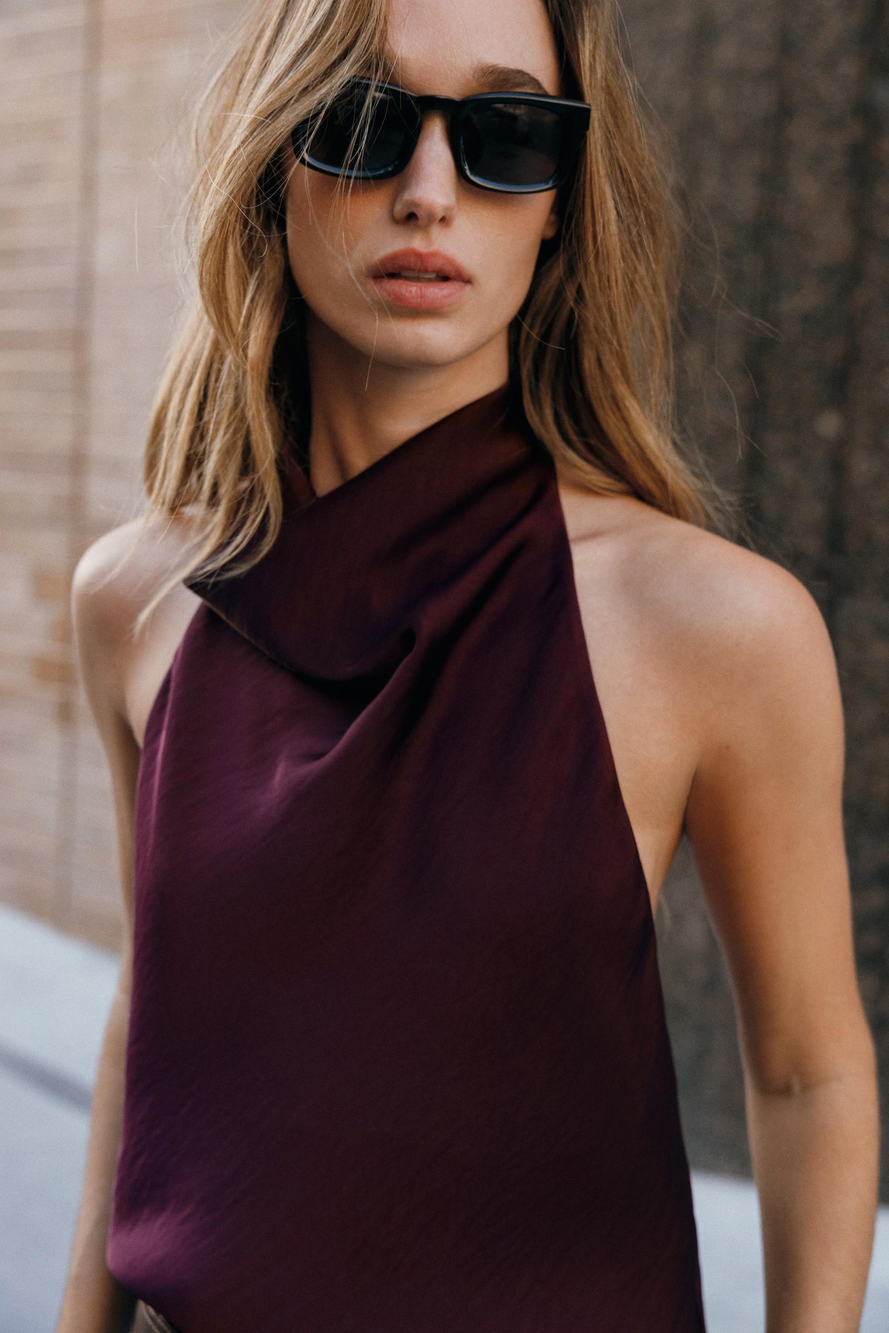 Satin Halter Top
