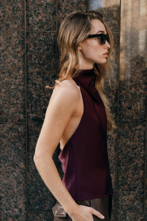 Satin Halter Top