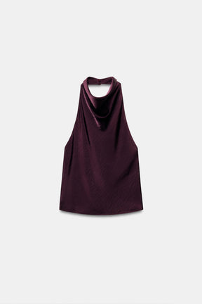 Satin Halter Top
