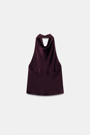 Satin Halter Top