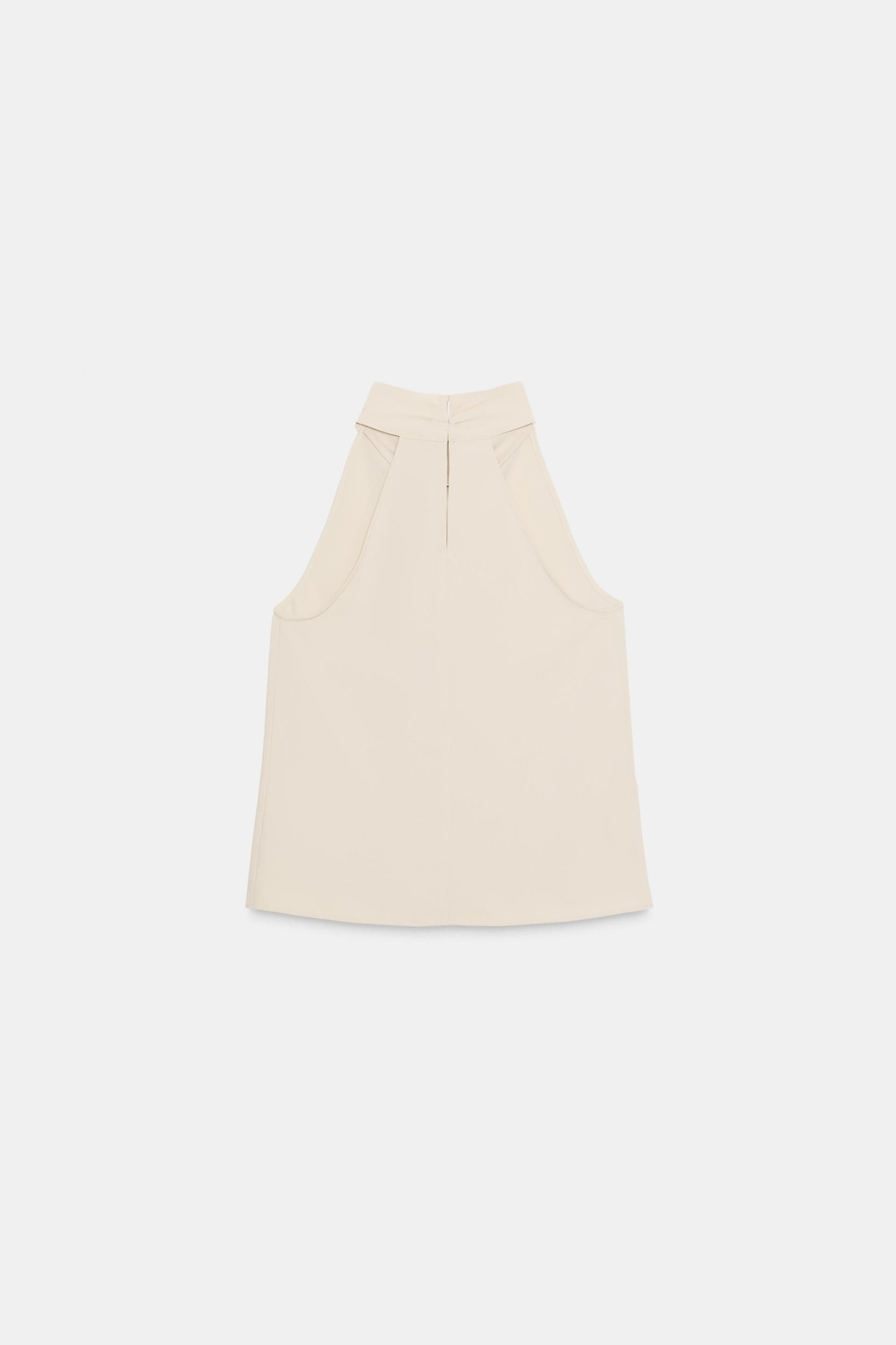 Perlenbesetztes Neckholder-Top
