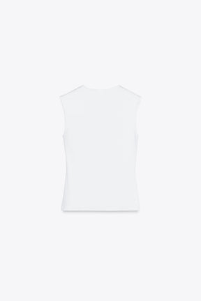 Sleeveless knit top