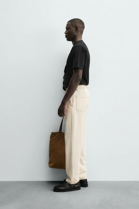 CONTRAST STITCHING TROUSERS - Image 3