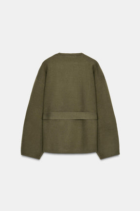 Cardigan mit Gürtel