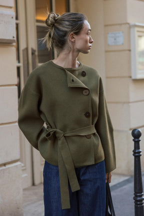 Cardigan mit Gürtel