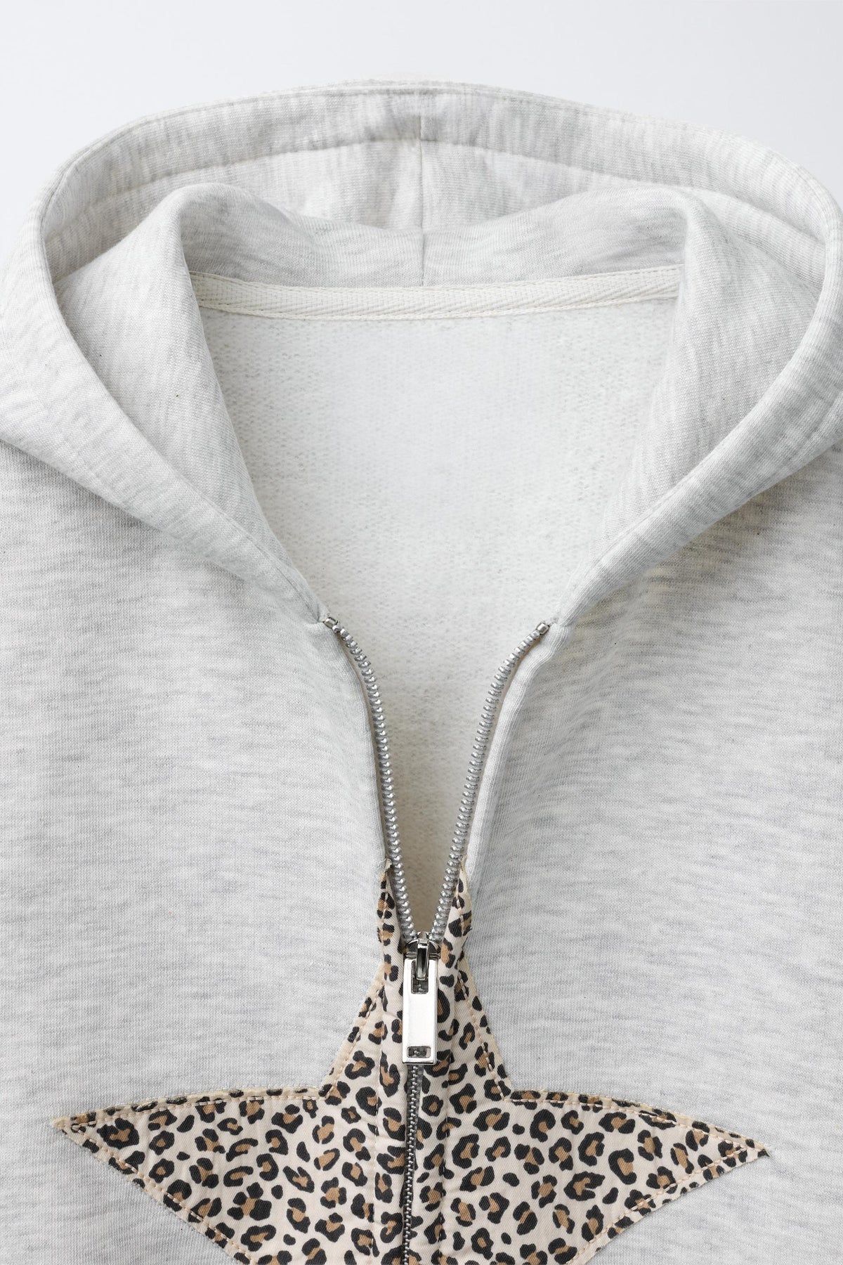 ANIMAL PRINT STAR ZIP-UP HOODIE - Image 2