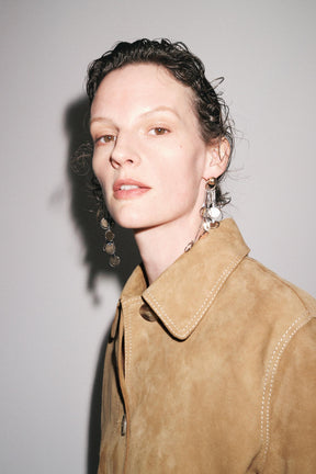 Jacke aus 100 % Wildleder