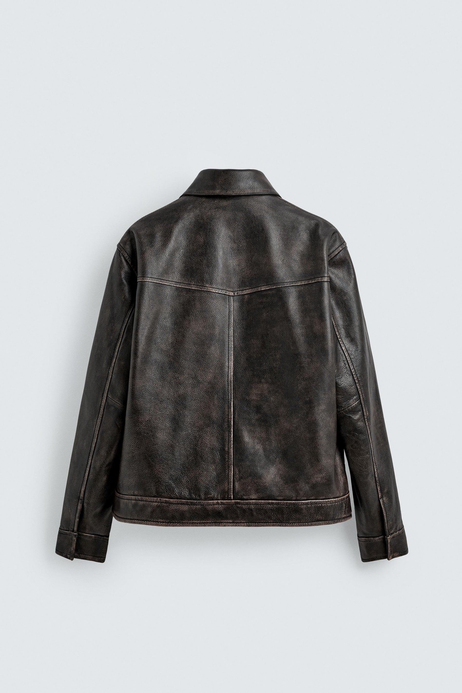 Vintage Wash Leather Jacket