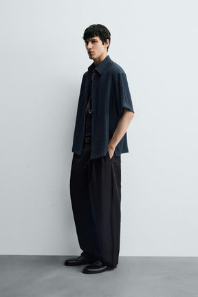 FLOWING TEXTURED SHIRT - Image 4