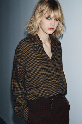 Gingham Blouse