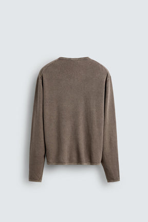 TEXTURED WASHED SWEATER - Image 7
