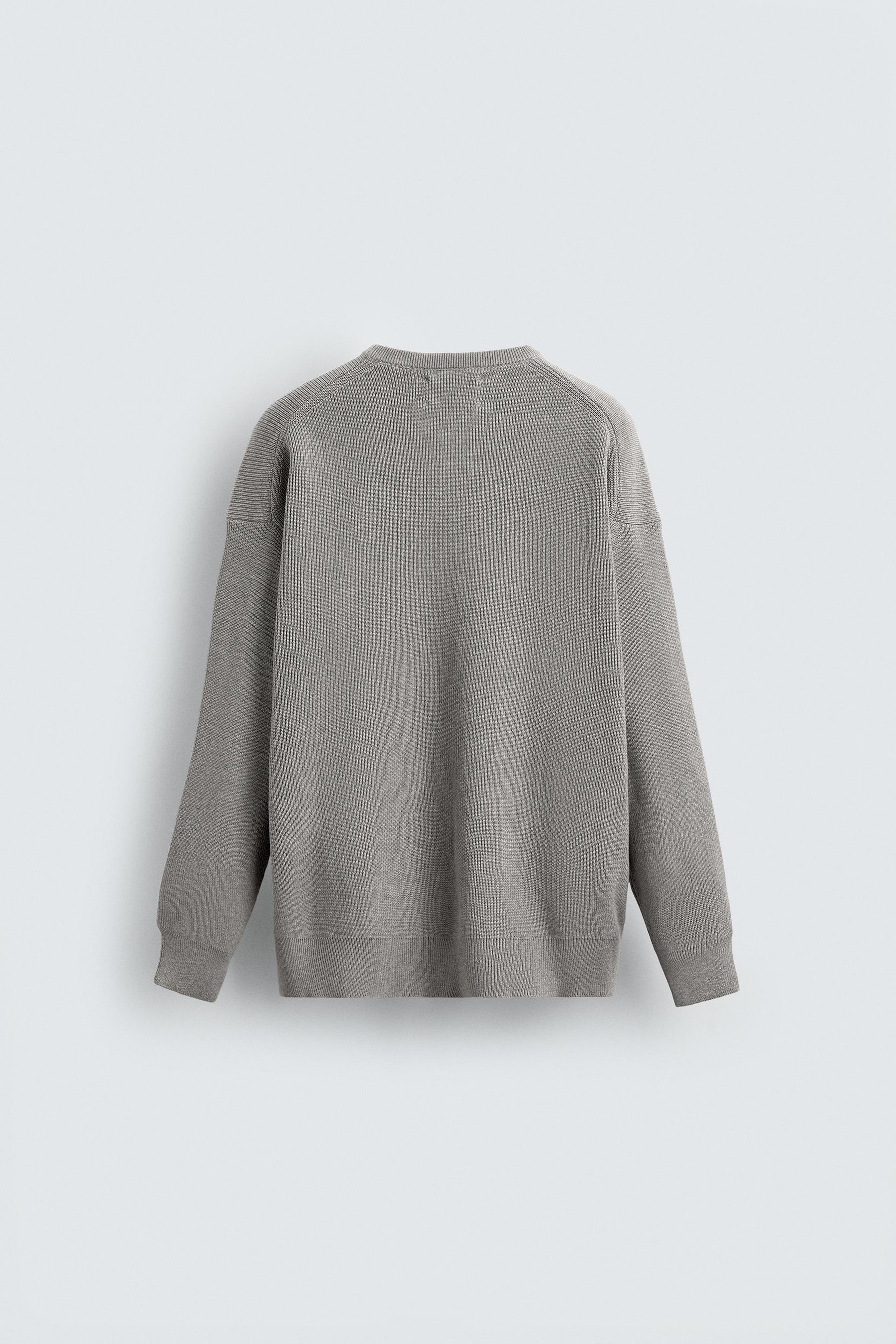 TEXTURED COTTON SWEATER - Image 7