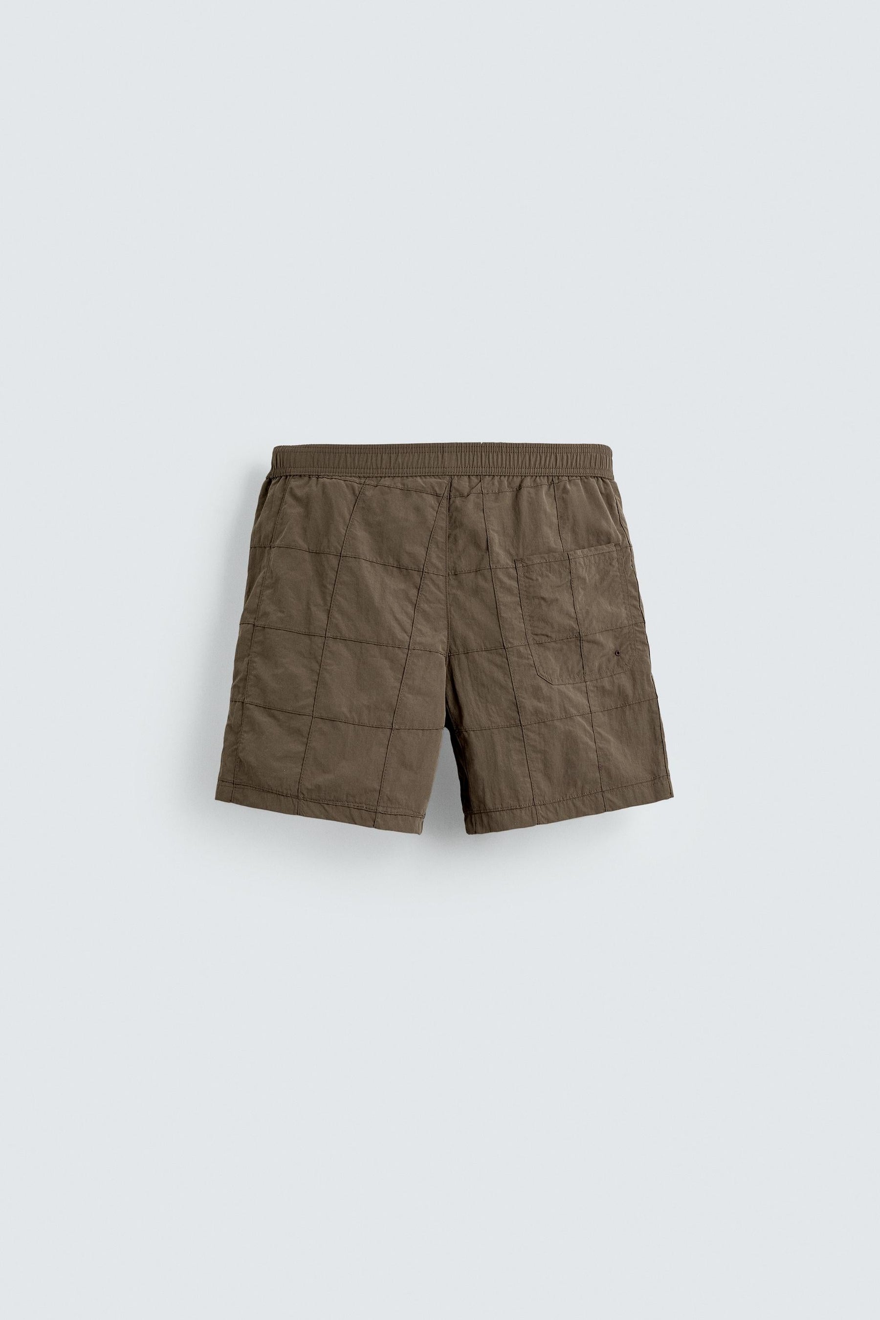PATCHWORK LONG SWIMMING TRUNKS - Image 2