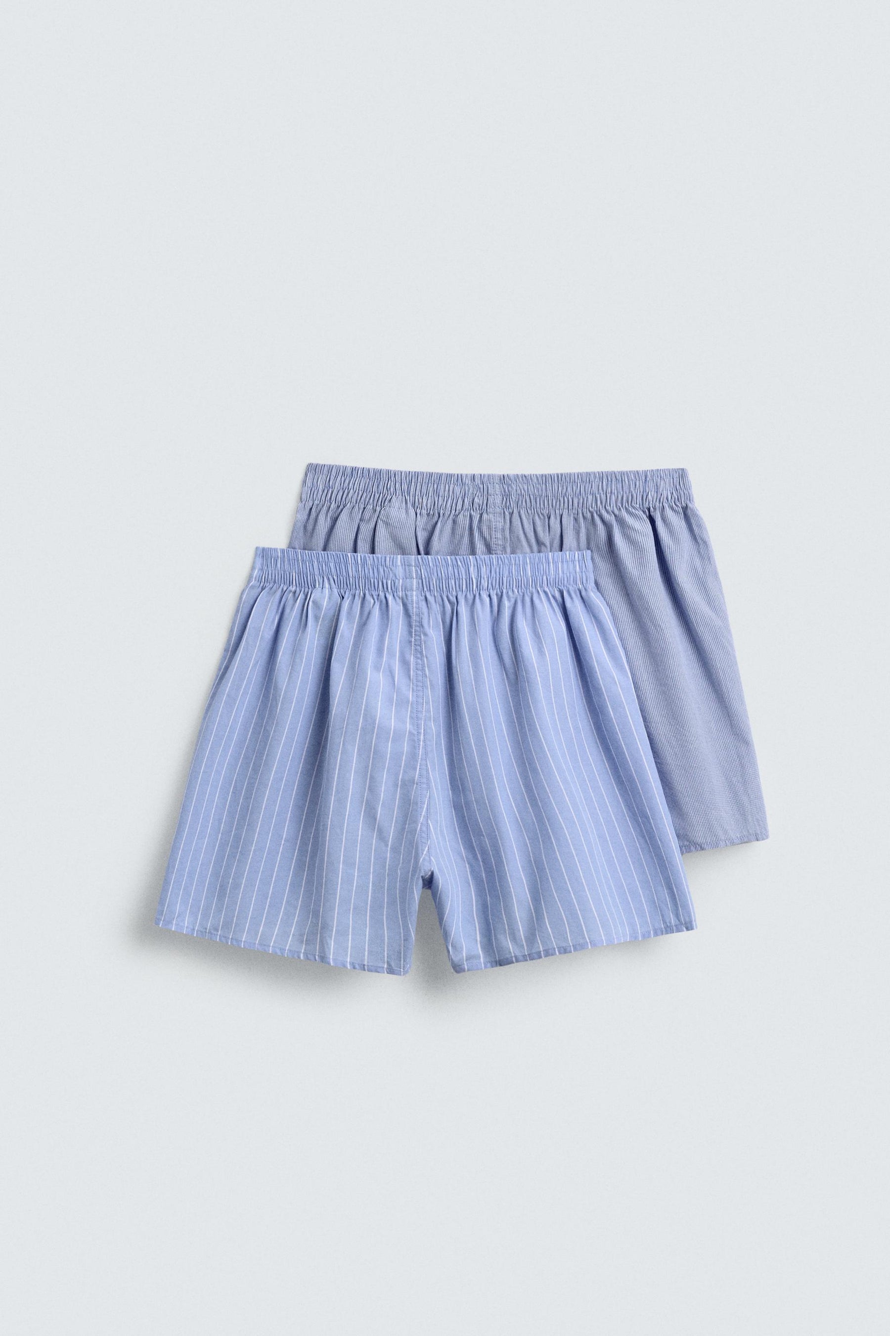 Cotton Poplin Boxers Two-Pack