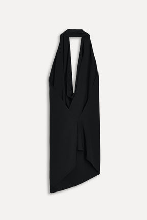 Drapiertes Neckholder-Jubiläums-Top