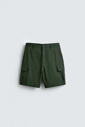 REGULAR FIT CARGO BERMUDA SHORTS - Image 7