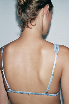 SILK RUCHED BRALETTE