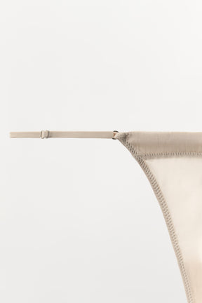 SILK MIX THONG