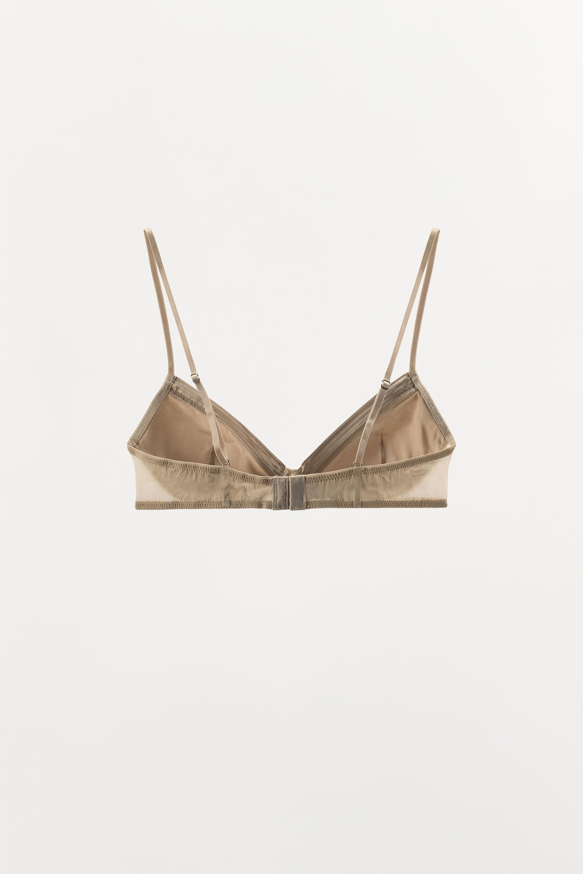 PLEATED SATIN BRALETTE