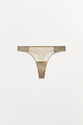 Pleated Thong