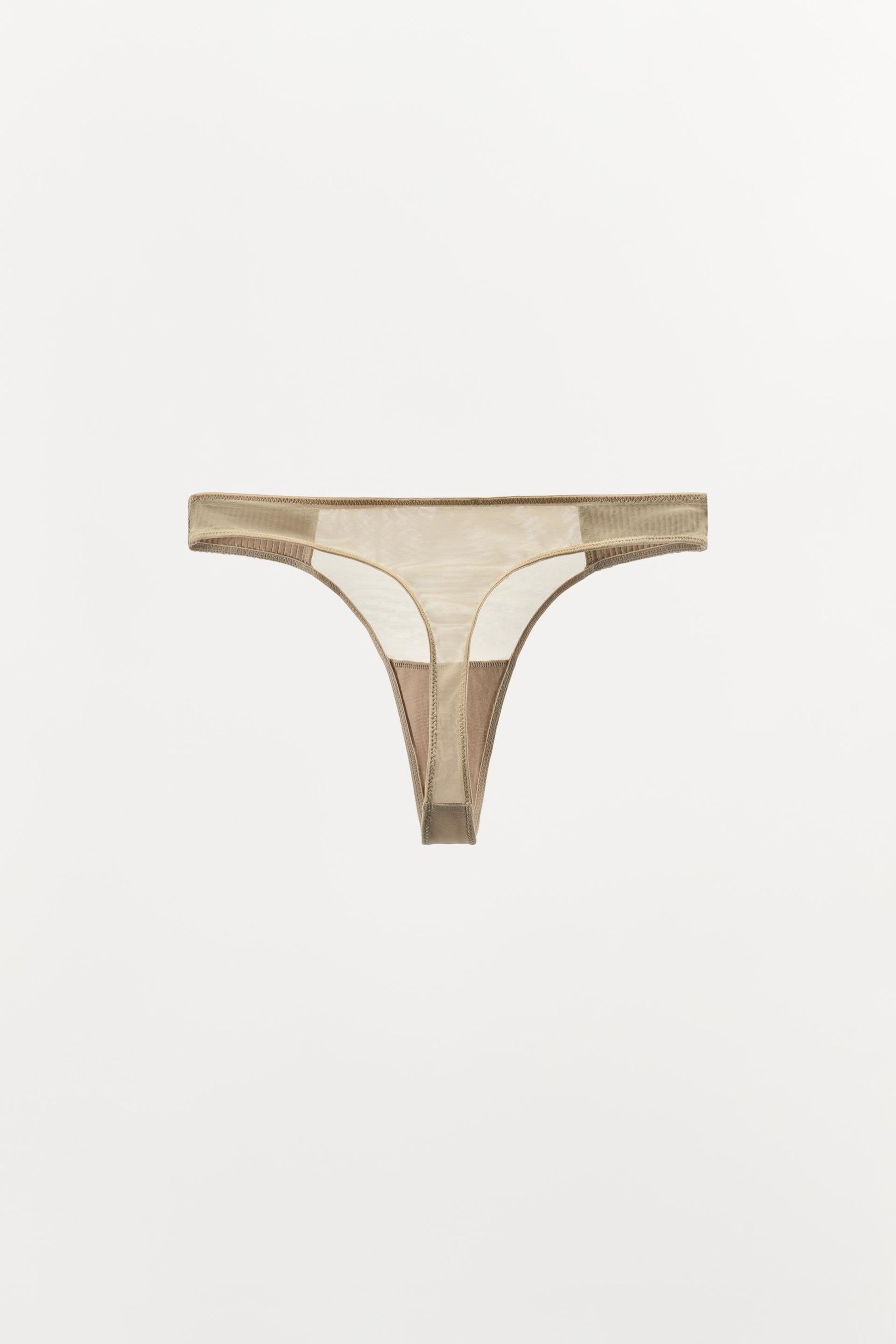 Pleated Thong