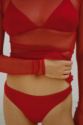 SILK TRIANGLE BRALETTE