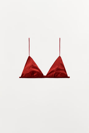 SILK TRIANGLE BRALETTE