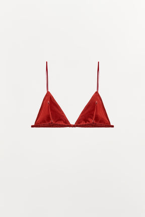 SILK TRIANGLE BRALETTE