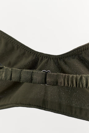 TEXTURED SILK BRALETTE