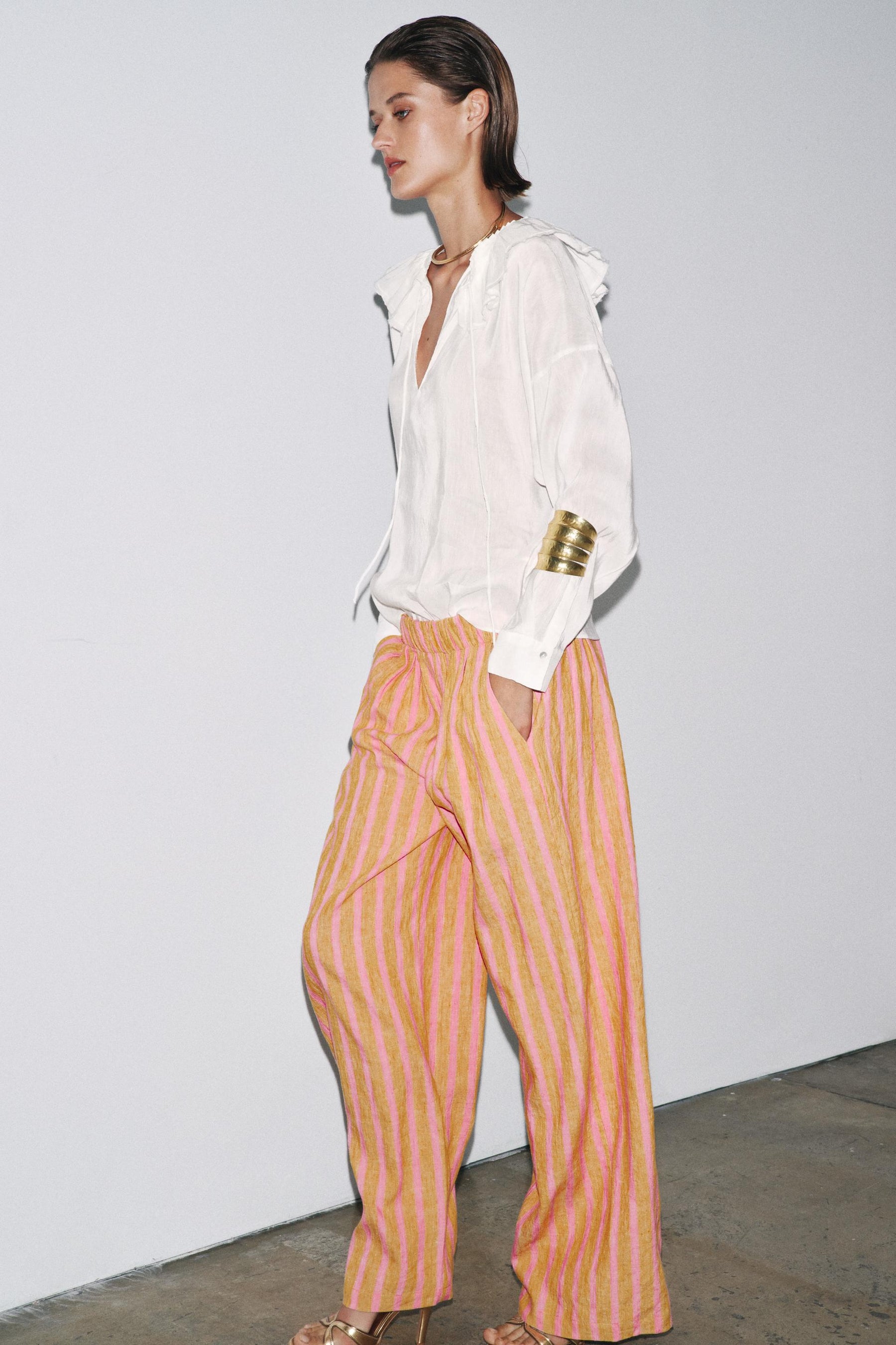 Linen Blend Trousers