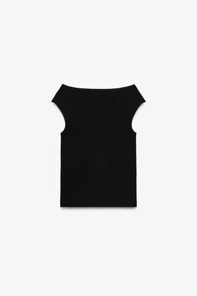 Knit Boat Neck Top