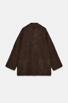 Strickjacke aus Metallicgarn