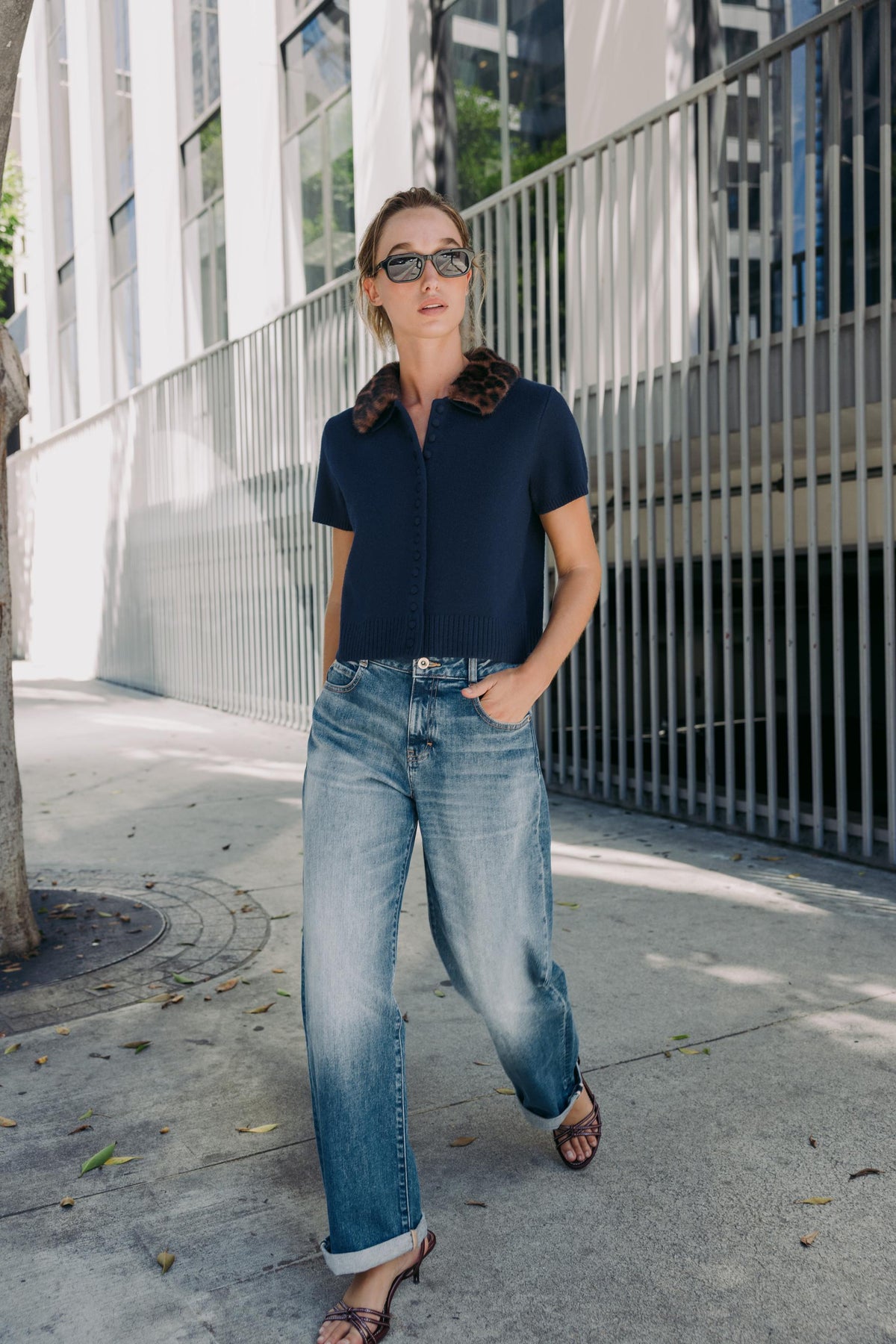 Strickcardigan mit Tiermuster