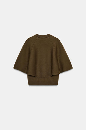 Knit Cape Jumper