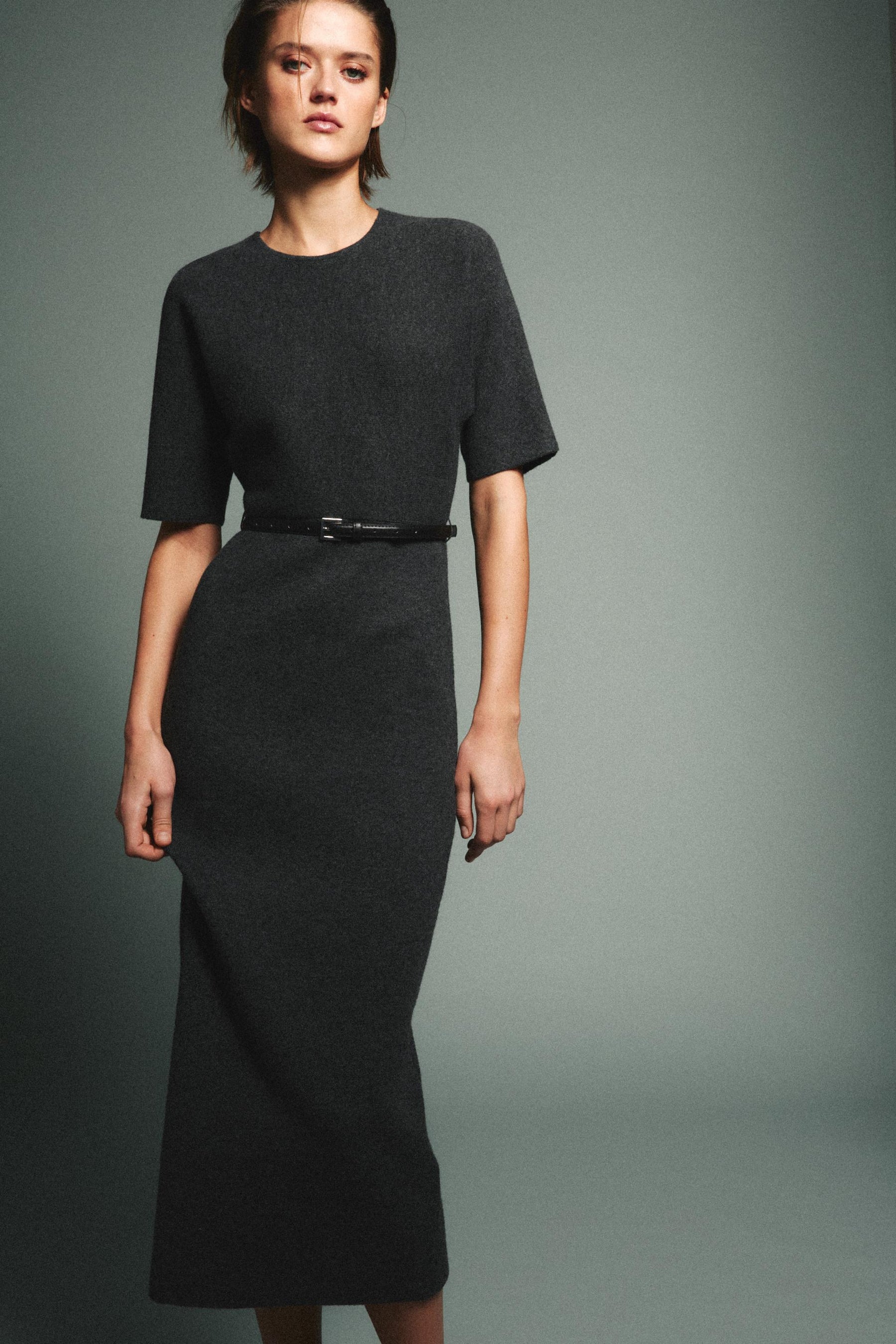Belted Midi Dress