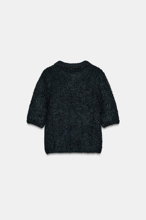 Knit Jumper with Jewel