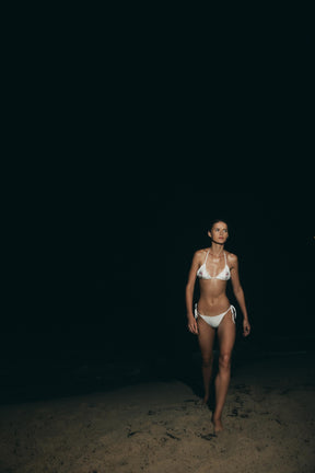 Geblümtes Triangel-Bikini-Oberteil